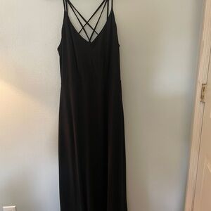 Market & Spruce Elegant Black Strappy Backless Dress